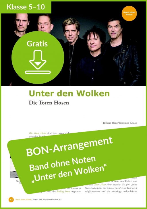 Gratis-Download: Band ohne Noten Arrangement zu Hit von den Toten Hosen