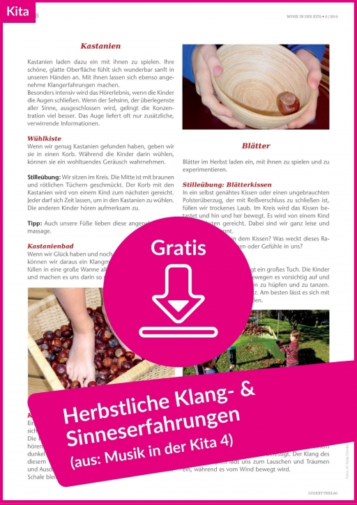 Kostenloser Download: Herbstliche Klangerfahrungen und Sinneserfahrungen