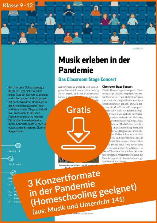 Gratis-Download: 3 Konzertformate in der Pandemie (Unterrichtseinheit)