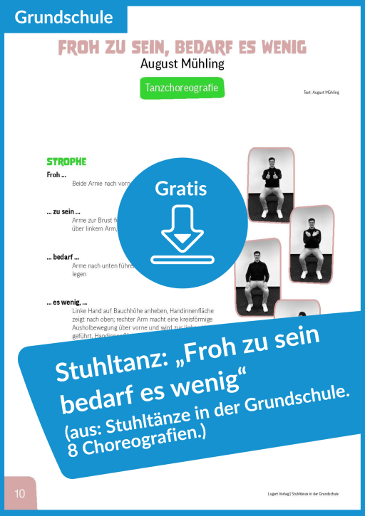 Gratis-Download: Stuhltanz „Froh zu sein bedarf es wenig“