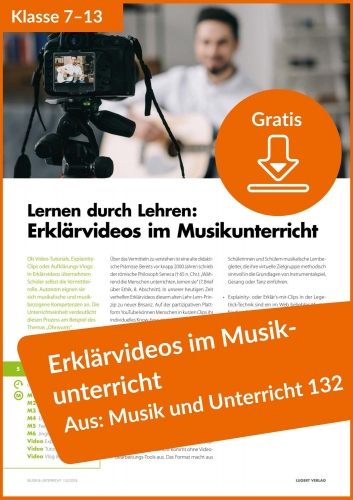 Gratis-Download: Erklärvideos im Musikunterricht