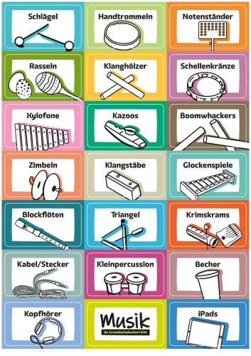 Etiketten für Ihren Musikraum