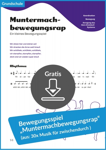 Gratis-Download: Muntermachbewegungsrap (aus: „30x Musik für zwischendurch“)
