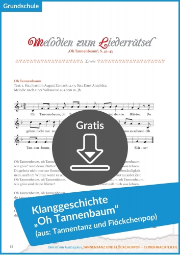 Gratis-Download: Klanggeschichte „Oh Tannenbaum“ für die Weihnachtszeit
