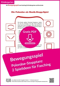 Fasching im Kindergarten: 2 Spielideen für einen Polonäse-Stopptanz (kostenloses PDF) Fasching im Kindergarten: 2 Spielideen für einen Polonäse-Stopptanz (kostenloses PDF)