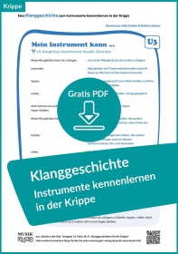 Klanggeschichte – Instrumente kennenlernen in der Krippe (kostenloses PDF) Klanggeschichte – Instrumente kennenlernen in der Krippe (kostenloses PDF)