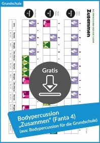 Gratis-Download: Bodypercussion „Zusammen“ von Die Fantastischen Vier feat. Clueso (aus: Bodypercussion für die Grundschule) Gratis-Download: Bodypercussion „Zusammen“ von Die Fantastischen Vier feat. Clueso (aus: Bodypercussion für die Grundschule)