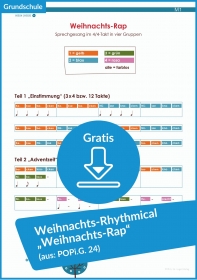 Gratis-Download: Weihnachtsrap für die Grundschule Gratis-Download: Weihnachtsrap für die Grundschule
