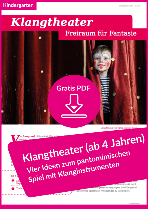Gratis-Download: Klangtheater mit Pantomime und Klanginstrumenten (kostenloses PDF für den Kindergarten)