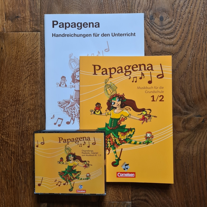 „Papagena"-Paket für 1. und 2. Klasse (Schulbuch, Lehrerhandbuch, CD)