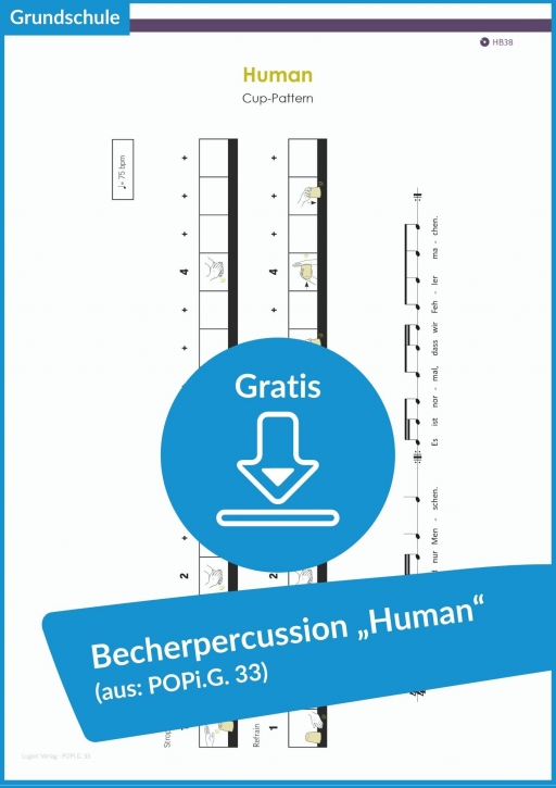 Gratis-Download: Becher-Percussion zu „Human“ (aus POPi.G.33)