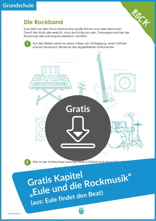 Gratis-Download „Rock“ aus dem Unterrichtsmaterial „Eule findet den Beat“ (Praxisideen, Lehrermaterial, Arbeitsblätter)