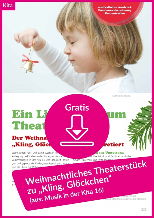 Kostenloses PDF: Theaterstück für Weihnachten zu „Kling, Glöckchen“ (Download)