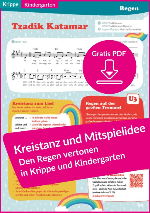 Kreistanz und Mitspielidee für Krippe und Kindergarten (PDF, kostenlos)