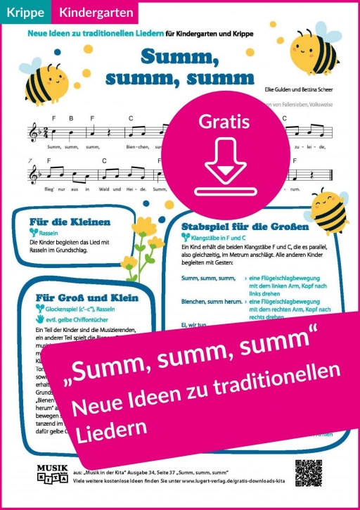 Gratis-PDF: „Summ, summ, summ“ – neue Ideen zum traditionellen Lied