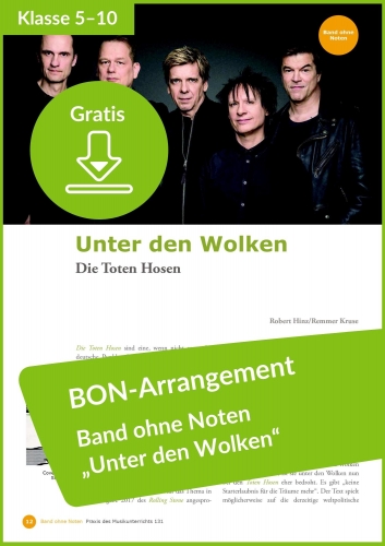 Gratis-Download: Band ohne Noten Arrangement zu Hit von den Toten Hosen
