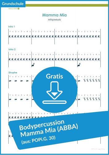 Gratis-Download: Bodypercussion zum Song „Mamma Mia“ (ABBA)