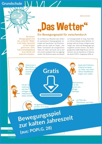 Gratis-Download: Bewegungsspiel für die Grundschule