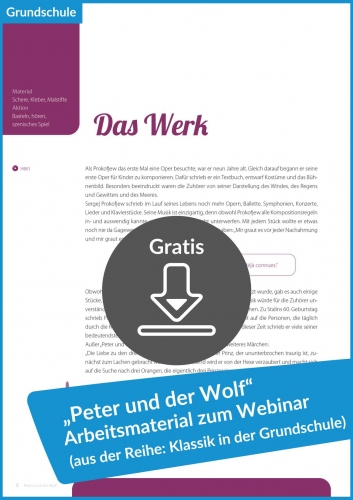 Gratis-Download: Materialien zum Gratis-Webinar „Peter und der Wolf“