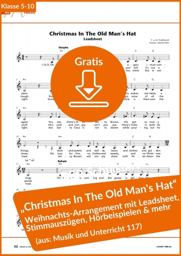 Gratis-Download: Klassenmusizieren mit „Christmas In The Old Man's Hat“