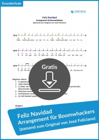 Gratis-Download: Feliz Navidad für den Musikunterricht (Boomwhacker-Arrangement)