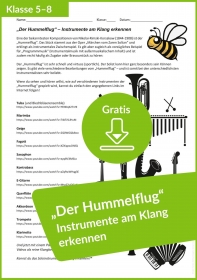 Gratis-Download: Arbeitsblatt zum „Hummelflug“