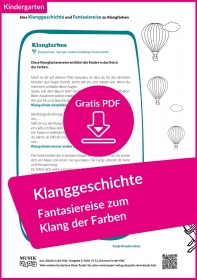 Klanggeschichte für die Kita: Entspannende Fantasiereise ins Reich der Farben (kostenloses PDF zum Ausdrucken)