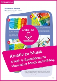 Frühlingshafte Mal- und Bastelideen mit klassischer Musik (kostenloses PDF)