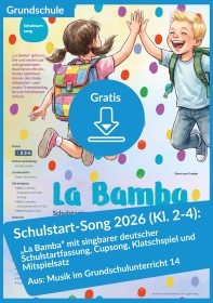 Gratis-Download: Schulstart-Song 2026 „La Bamba“ (aus Musik im Grundschulunterricht 14)