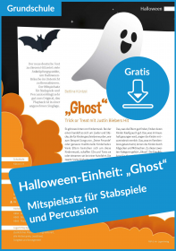 Unterrichtseinheit zu Halloween inkl. Mitspielsatz zu Justin Biebers „Ghost“ (aus POPi.G. 40)