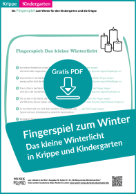 Einfaches Fingerspiel für die Winterzeit – für Krippe und Kita (PDF zum Ausdrucken, kostenlos)