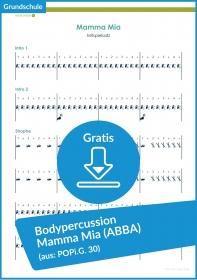 Gratis-Download: Bodypercussion zum Song „Mamma Mia“ (ABBA) Gratis-Download: Bodypercussion zum Song „Mamma Mia“ (ABBA)