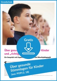 Gratis-Download: Über gesunde Stimmlagen für Kinder