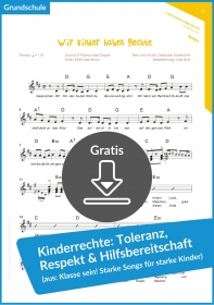 Gratis-Download: Unterrichtsmaterial zum Thema Toleranz und Hilfsbereitschaft für die Grundschule