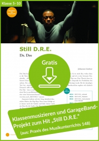 Gratis-Download: Musikproduktion mit GarageBand zum Hit „Still D.R.E.“ (aus: Praxis des Musikunterrichts 148)